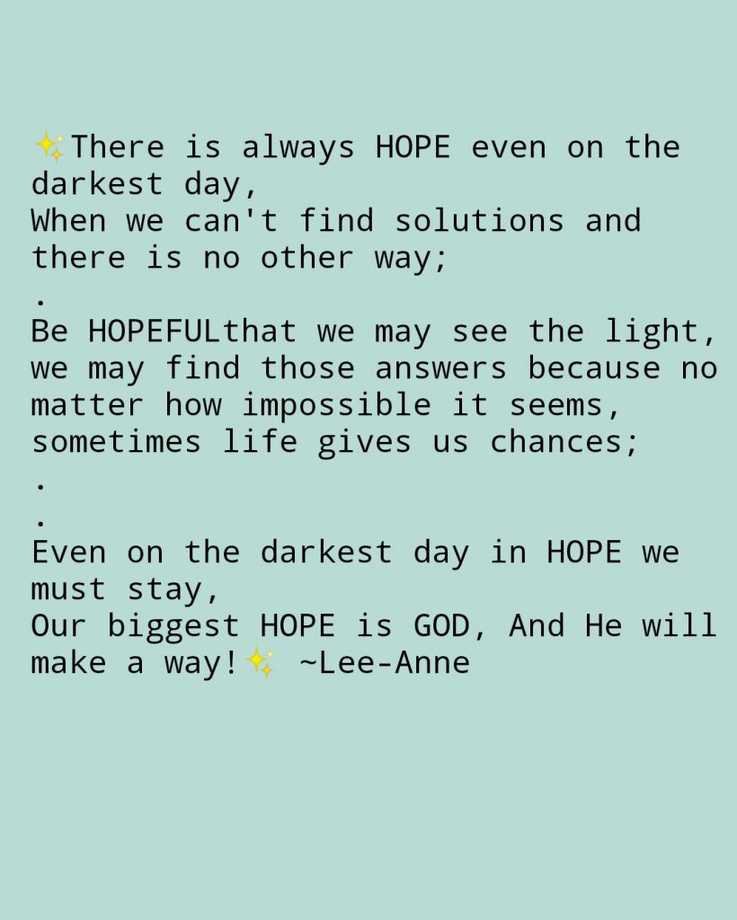 hope during hard times